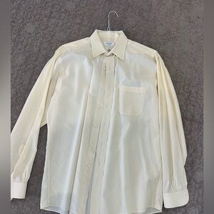 Men’s Brooks Brothers dress shirt. 16 1/2–34/35 yellow and white check.